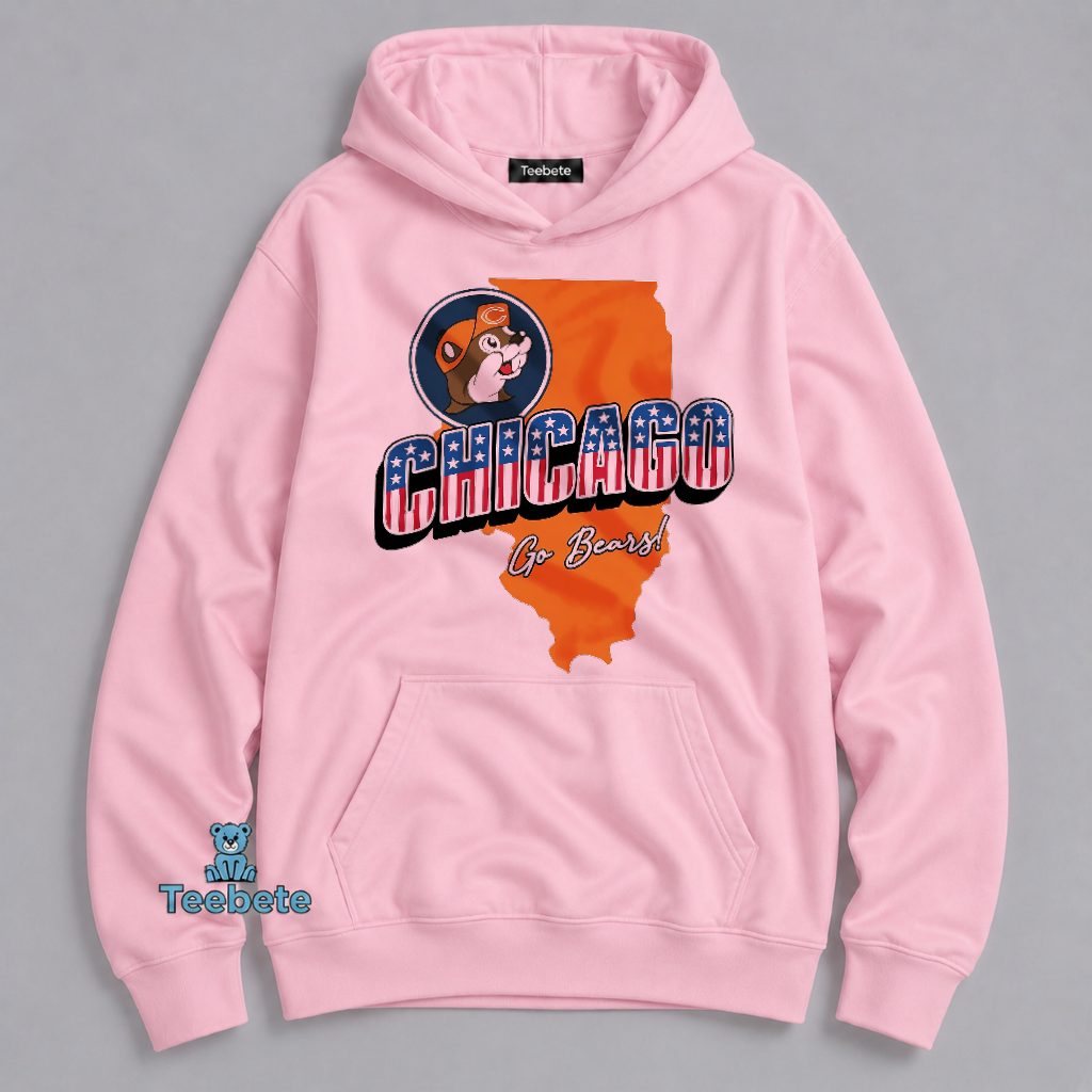 Chicago Go Bears Patriotic Illinois Pride Football Fan Hoodie Chicago Go Bears Patriotic Illinois Pride Football Fan Hoodie