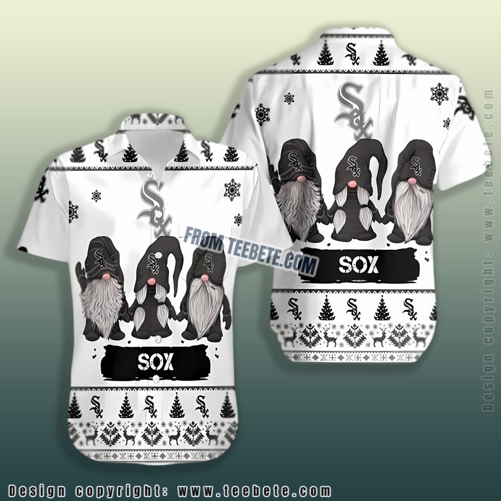 Christmas Gnome Chicago White Sox Button-down Shirt