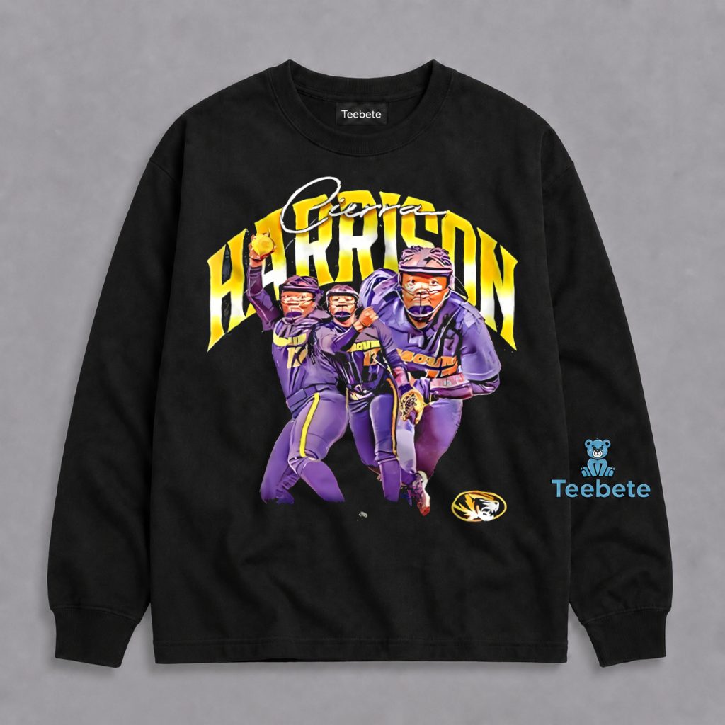 Cierra Harrison Missouri Tigers Softball Player Vintage Retro Fan Long Sleeve Cierra Harrison Missouri Tigers Softball Player Vintage Retro Fan Long Sleeve