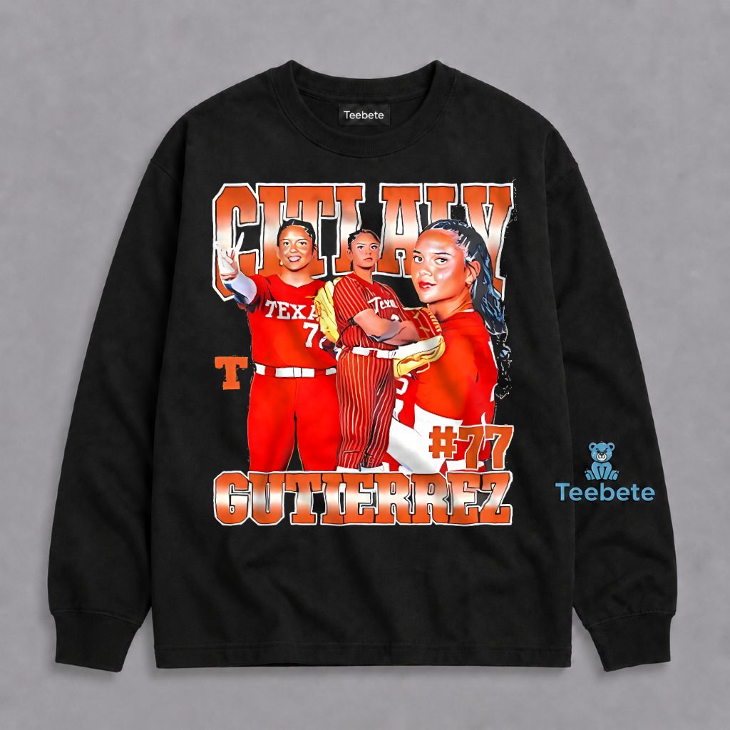 Citlaly Gutierrez 77 Texas Longhorns Softball Player Vintage Fan Long Sleeve Citlaly Gutierrez 77 Texas Longhorns Softball Player Vintage Fan Long Sleeve