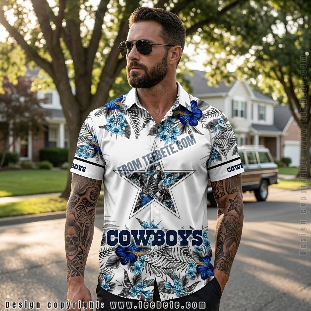 Dallas Cowboys Grateful Dead Surfing Hawaiian Shirt Dallas Cowboys Grateful Dead Surfing Hawaiian Shirt