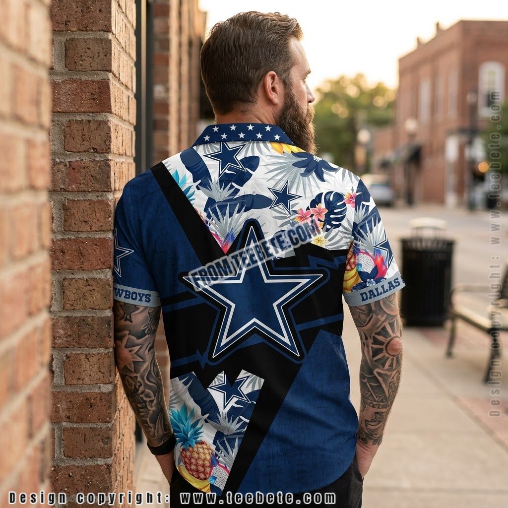 Dallas Cowboys Pineapple Fruit Tropical Shirt Version 2 Dallas Cowboys Pineapple Fruit Tropical Shirt Version 2