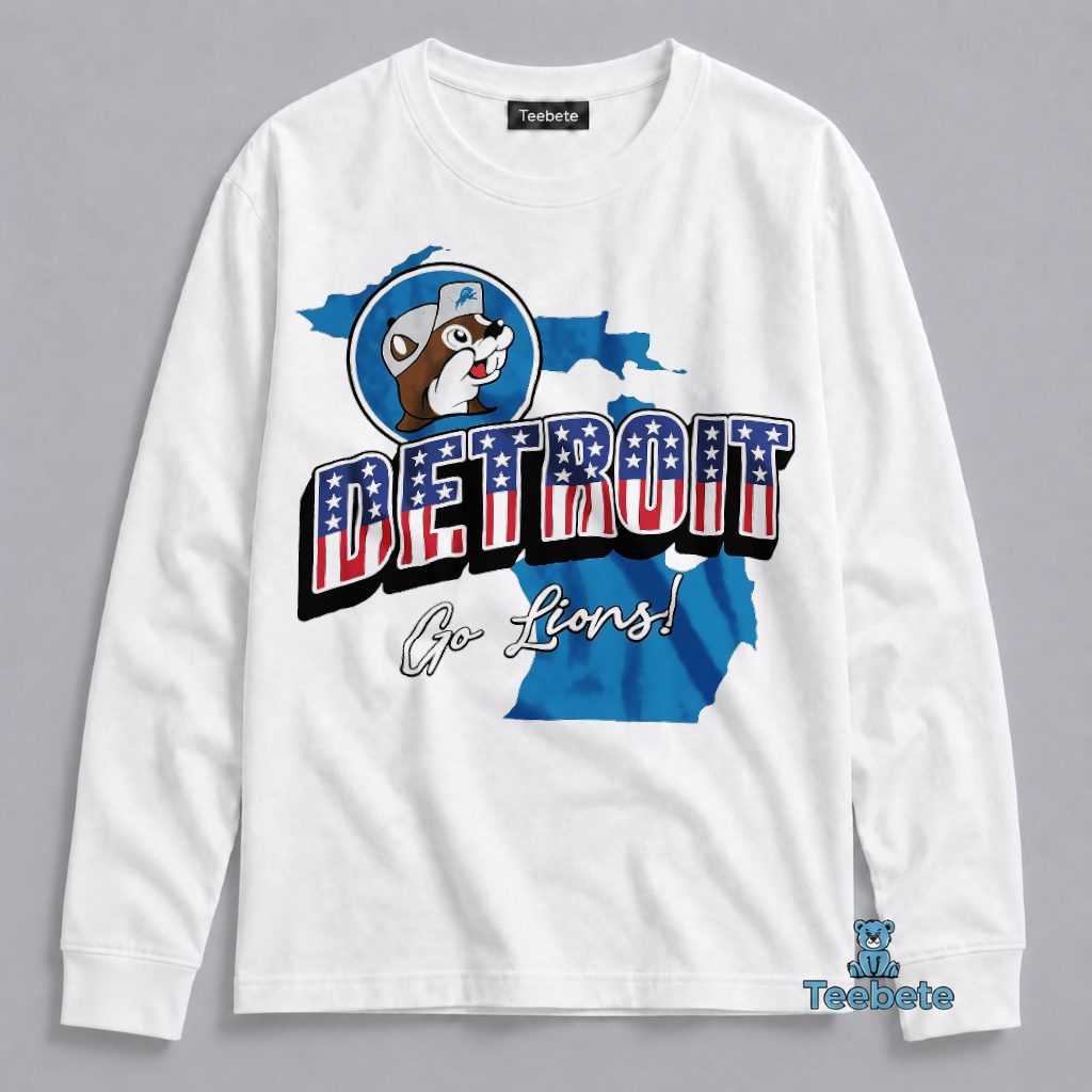 Detroit Go Lions Patriotic Michigan Pride Football Fan Long Sleeve Detroit Go Lions Patriotic Michigan Pride Football Fan Long Sleeve