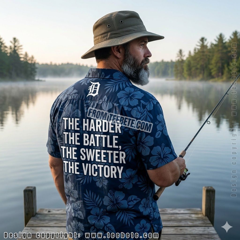 Detroit Tigers Motivational Quote Hawaiian Shirt Version 2 Detroit Tigers Motivational Quote Hawaiian Shirt Version 2
