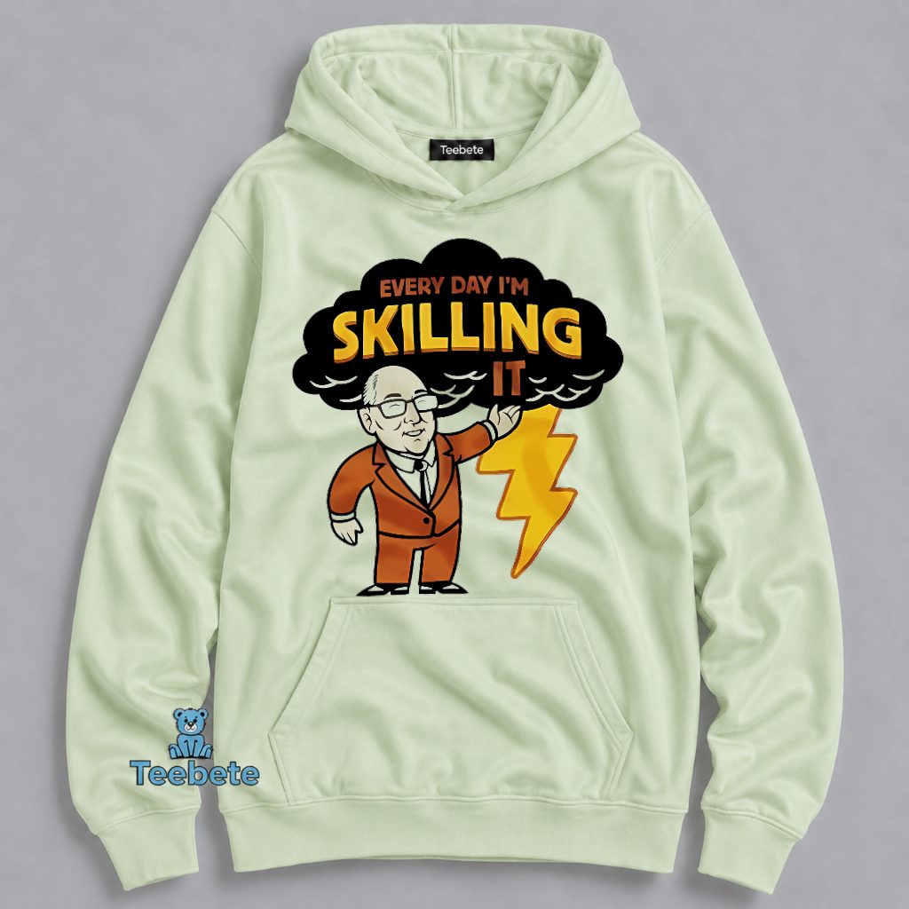Every Day Im Skilling It Funny Old Man Lightning Hoodie Every Day Im Skilling It Funny Old Man Lightning Hoodie