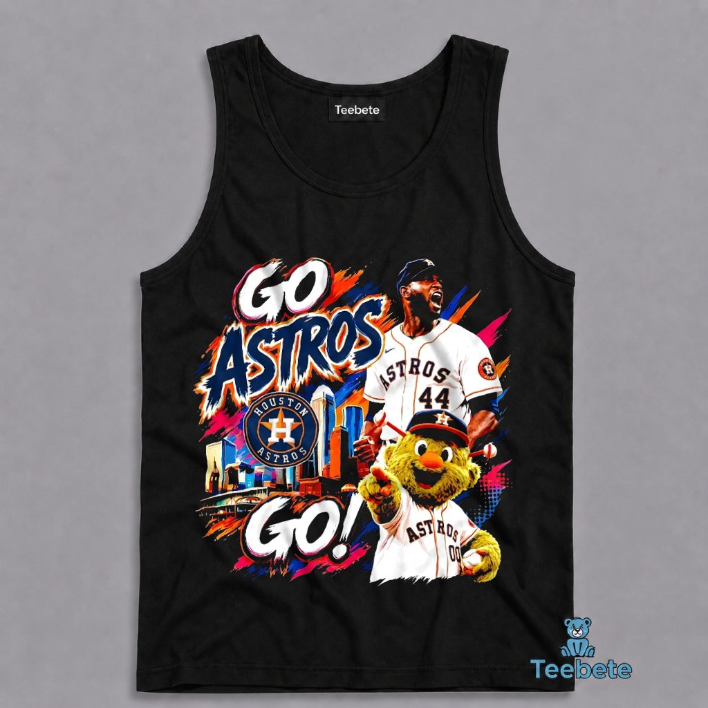 Go Astros Yordan Alvarez Orbit Mascot Skyline Hype Tanktop Go Astros Yordan Alvarez Orbit Mascot Skyline Hype Tanktop