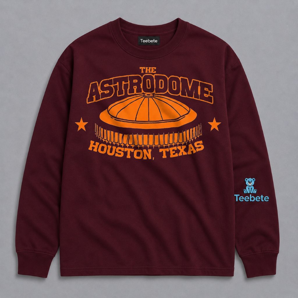 Houston Astrodome Vintage Stadium Texas Souvenir Long Sleeve Houston Astrodome Vintage Stadium Texas Souvenir Long Sleeve
