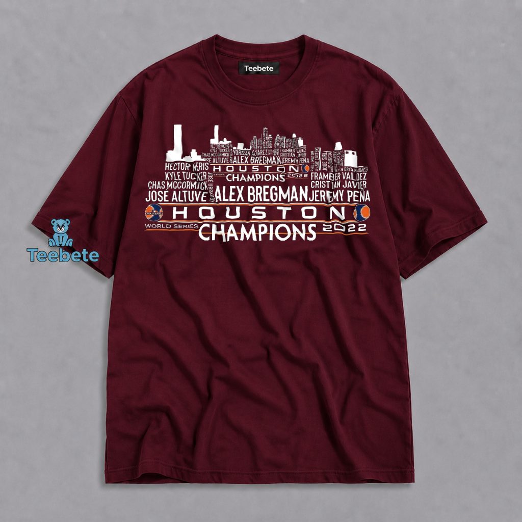 Houston Astros 2022 World Series Champions Skyline Shirt