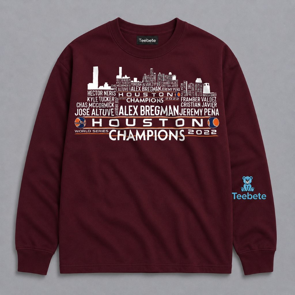 Houston Astros 2022 World Series Champions Skyline Long Sleeve Houston Astros 2022 World Series Champions Skyline Long Sleeve