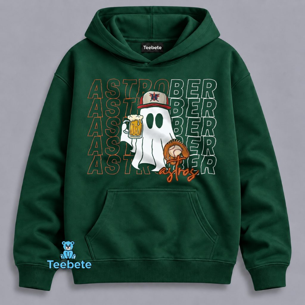 Houston Astros Astrober Halloween Ghost Beer Baseball Hoodie Houston Astros Astrober Halloween Ghost Beer Baseball Hoodie