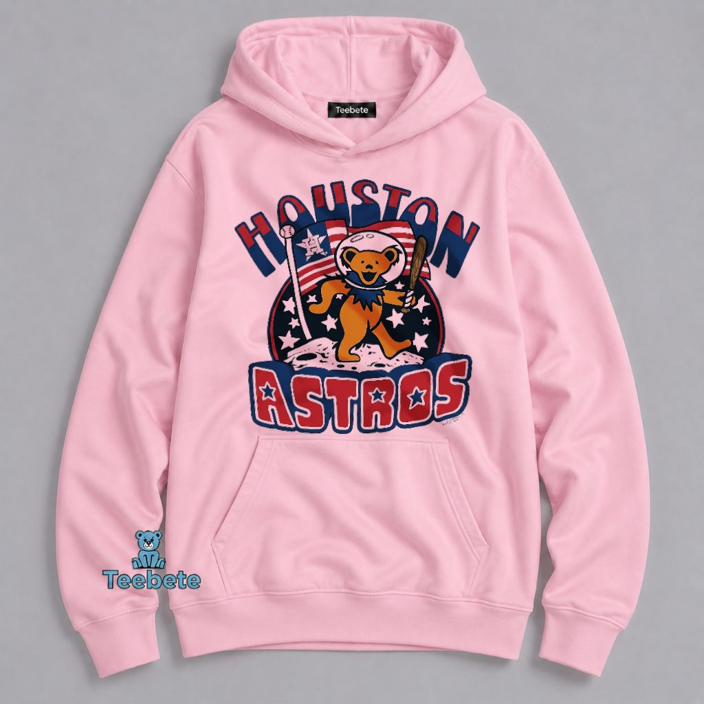 Houston Astros Grateful Dead Dancing Bear Astronaut Hoodie Houston Astros Grateful Dead Dancing Bear Astronaut Hoodie