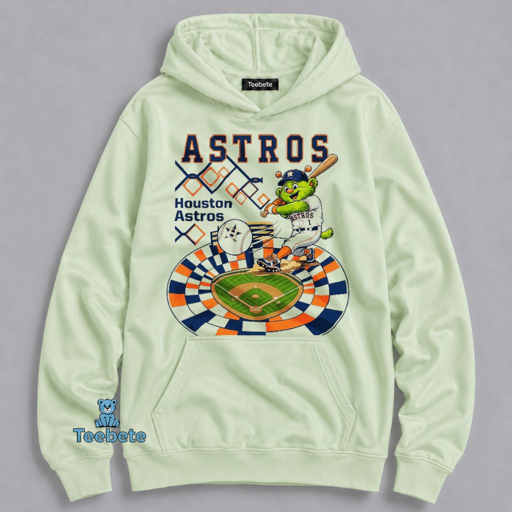 Houston Astros Orbit Mascot Batting Diamond Stadium Hoodie Houston Astros Orbit Mascot Batting Diamond Stadium Hoodie
