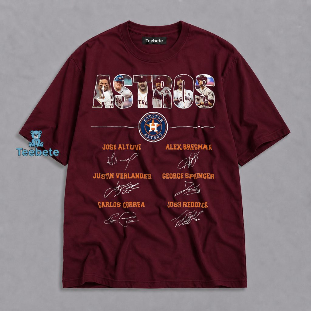 Houston Astros Players Signatures Altuve Bregman Correa Fan Shirt