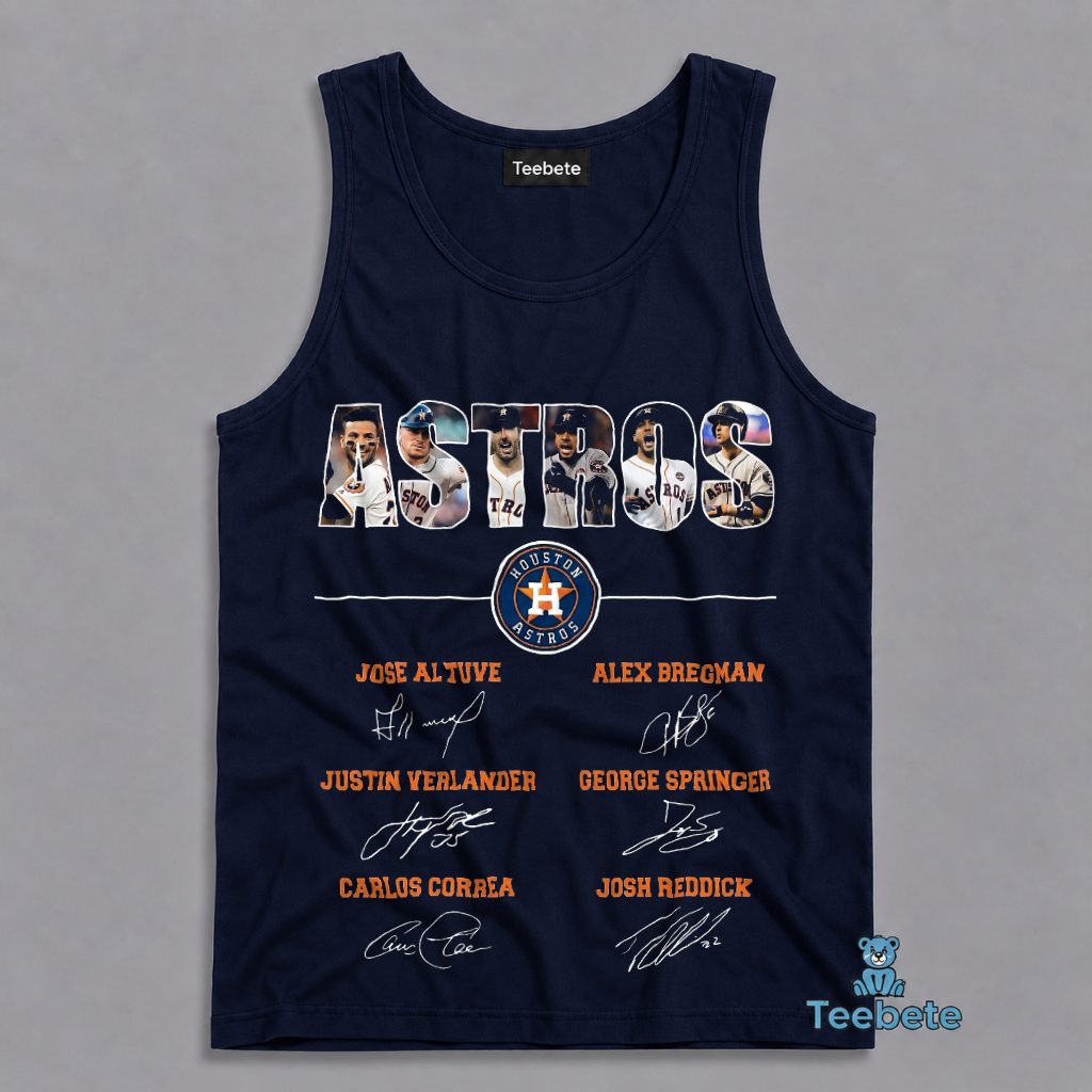 Houston Astros Players Signatures Altuve Bregman Correa Fan Tanktop Houston Astros Players Signatures Altuve Bregman Correa Fan Tanktop