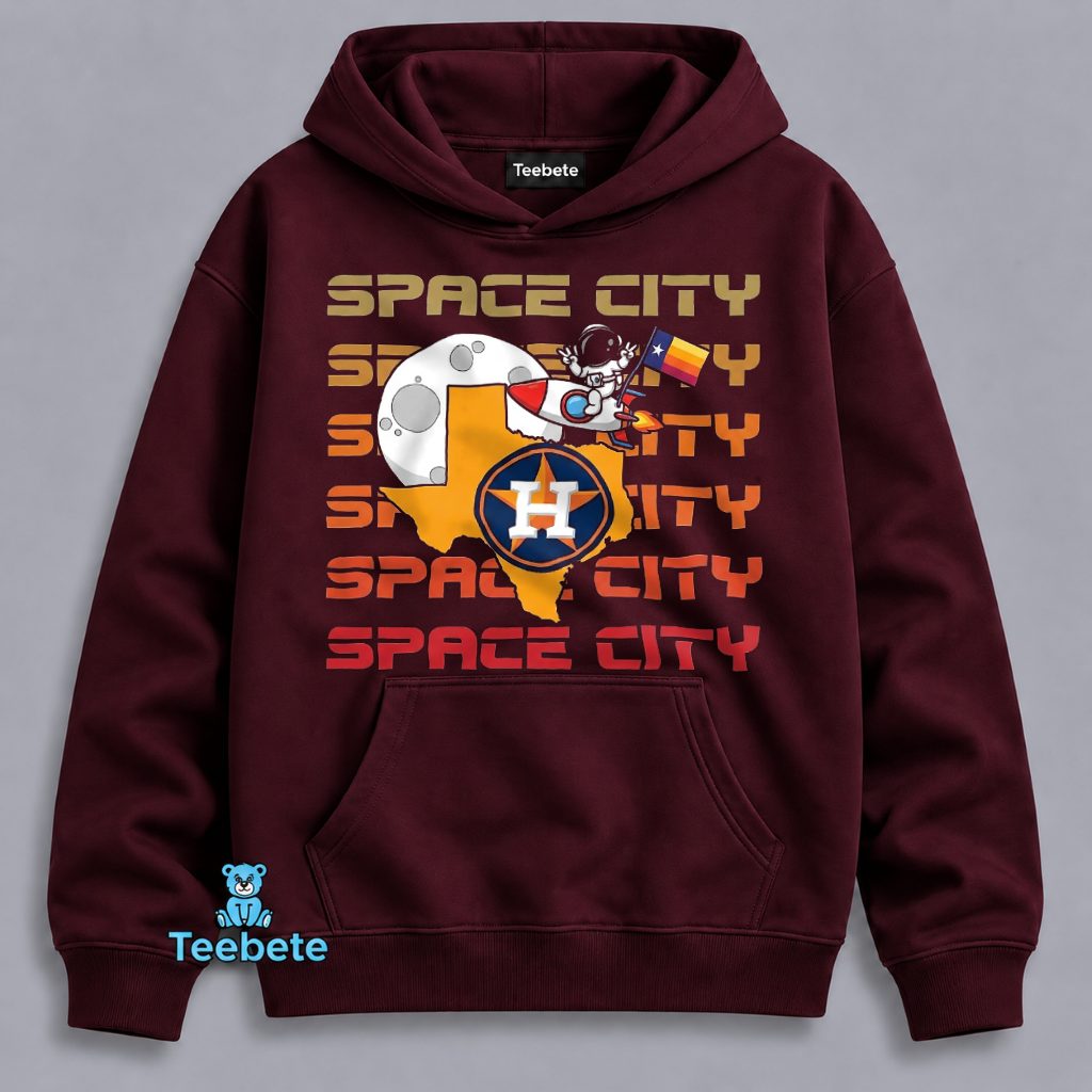 Houston Astros Space City Repeating Texas Map Astronaut Hoodie Houston Astros Space City Repeating Texas Map Astronaut Hoodie