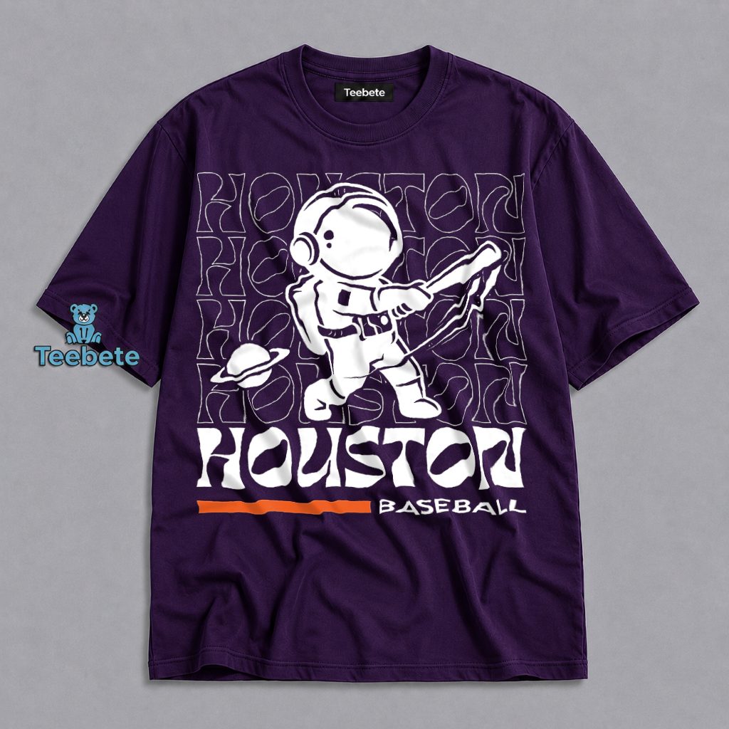 Houston Baseball Astronaut Batter Space City Retro Shirt