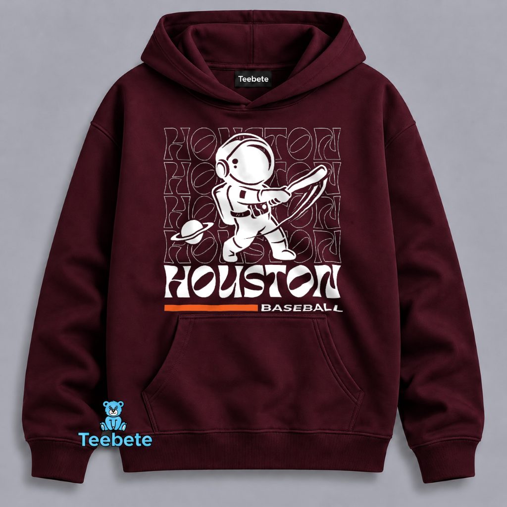 Houston Baseball Astronaut Batter Space City Retro Hoodie Houston Baseball Astronaut Batter Space City Retro Hoodie