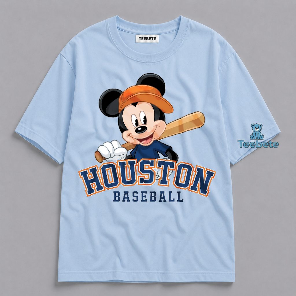 Houston Baseball Cute Mouse Player Fan Gift Shirt