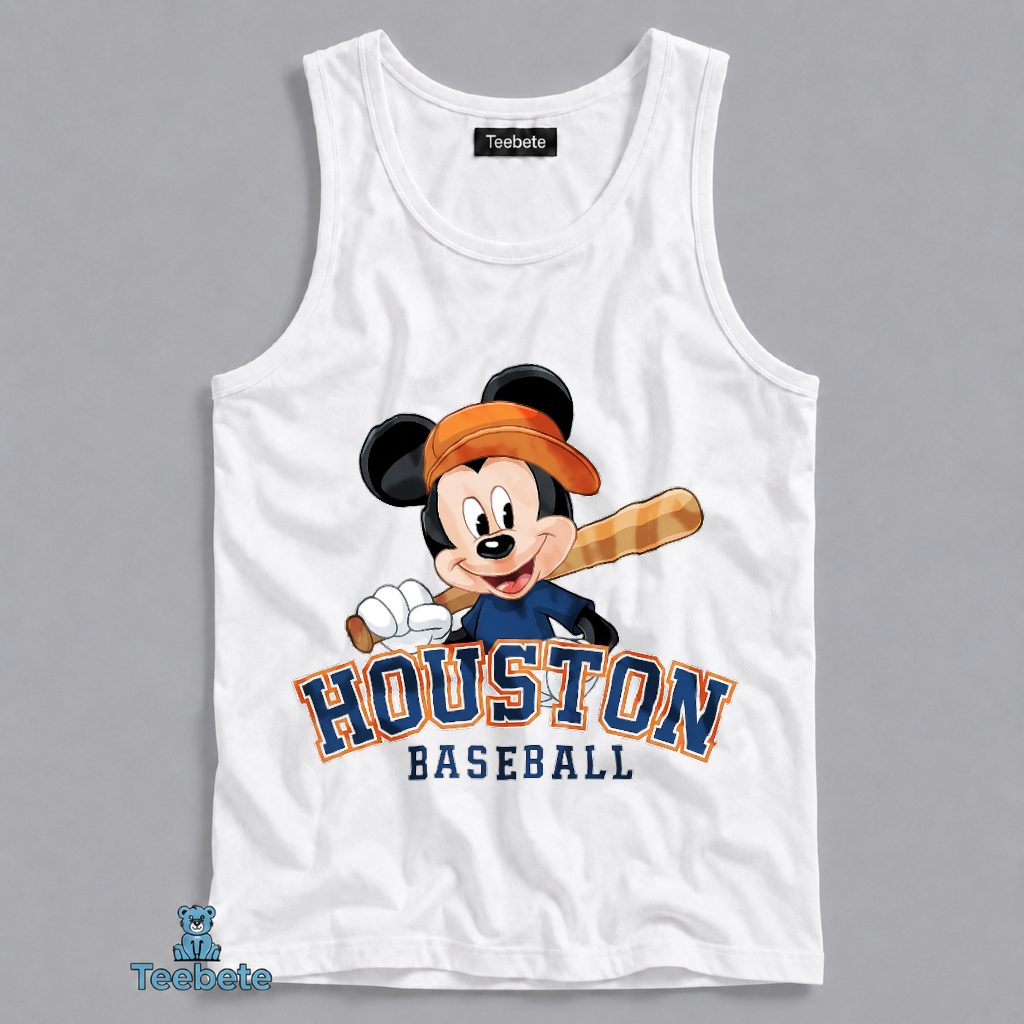 Houston Baseball Cute Mouse Player Fan Gift Tanktop Houston Baseball Cute Mouse Player Fan Gift Tanktop