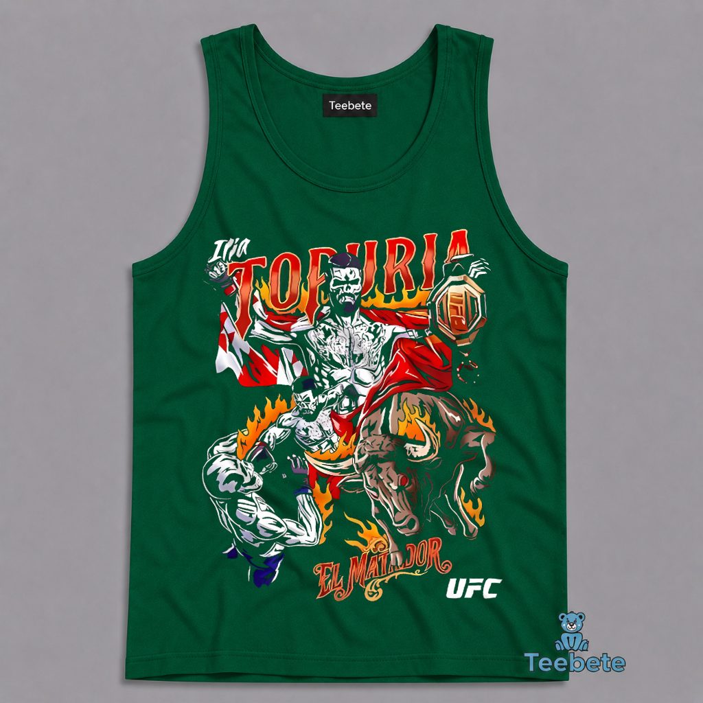 Ilia Topuria El Matador Champion UFC Fighter Graphic Tanktop Ilia Topuria El Matador Champion UFC Fighter Graphic Tanktop