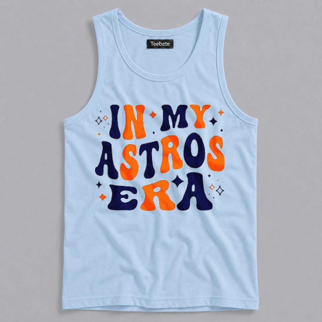 In My Astros Era Retro Groovy Houston Baseball Tanktop In My Astros Era Retro Groovy Houston Baseball Tanktop
