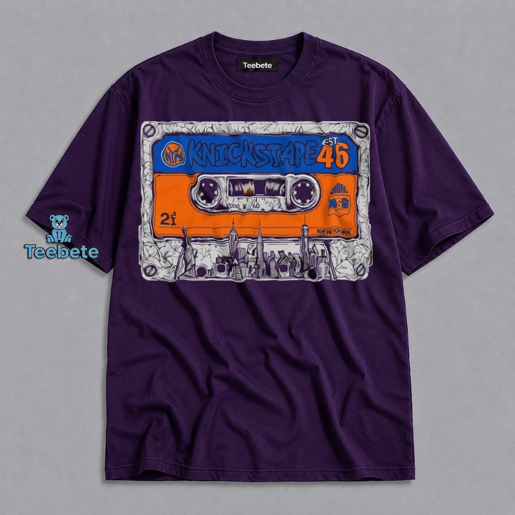 Knicks Tape Est 46 Retro Cassette NYC Shirt