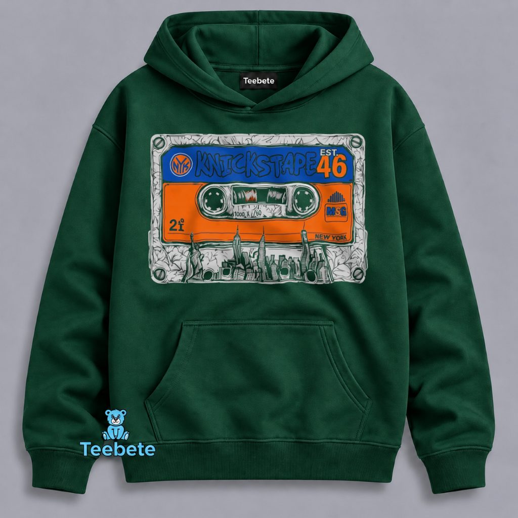 Knicks Tape Est 46 Retro Cassette NYC Hoodie Knicks Tape Est 46 Retro Cassette NYC Hoodie