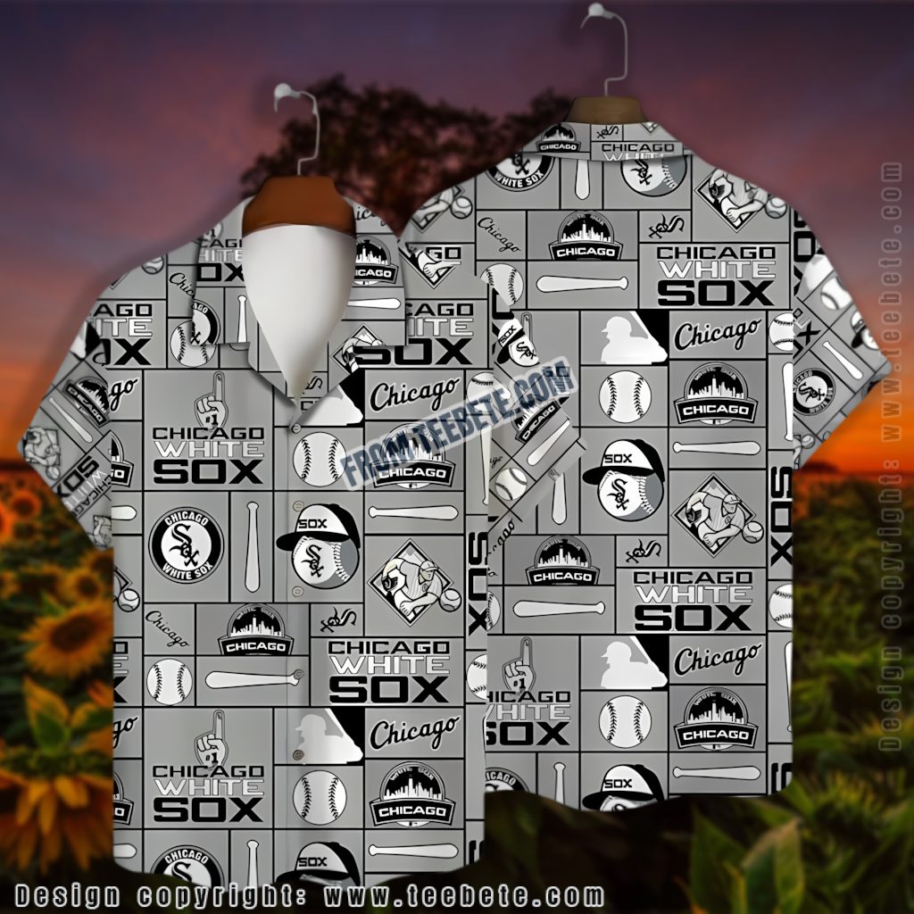 Logo Collage Chicago White Sox Tropical Shirt Version 2 Logo Collage Chicago White Sox Tropical Shirt Version 2