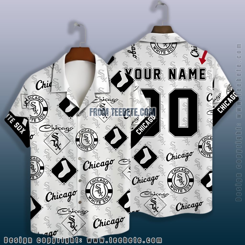 Logo Scatter Chicago White Sox Hawaiian Shirt