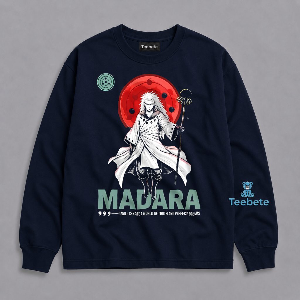 Madara Uchiha World Of Truth Perfect Dreams Naruto Anime Long Sleeve Madara Uchiha World Of Truth Perfect Dreams Naruto Anime Long Sleeve