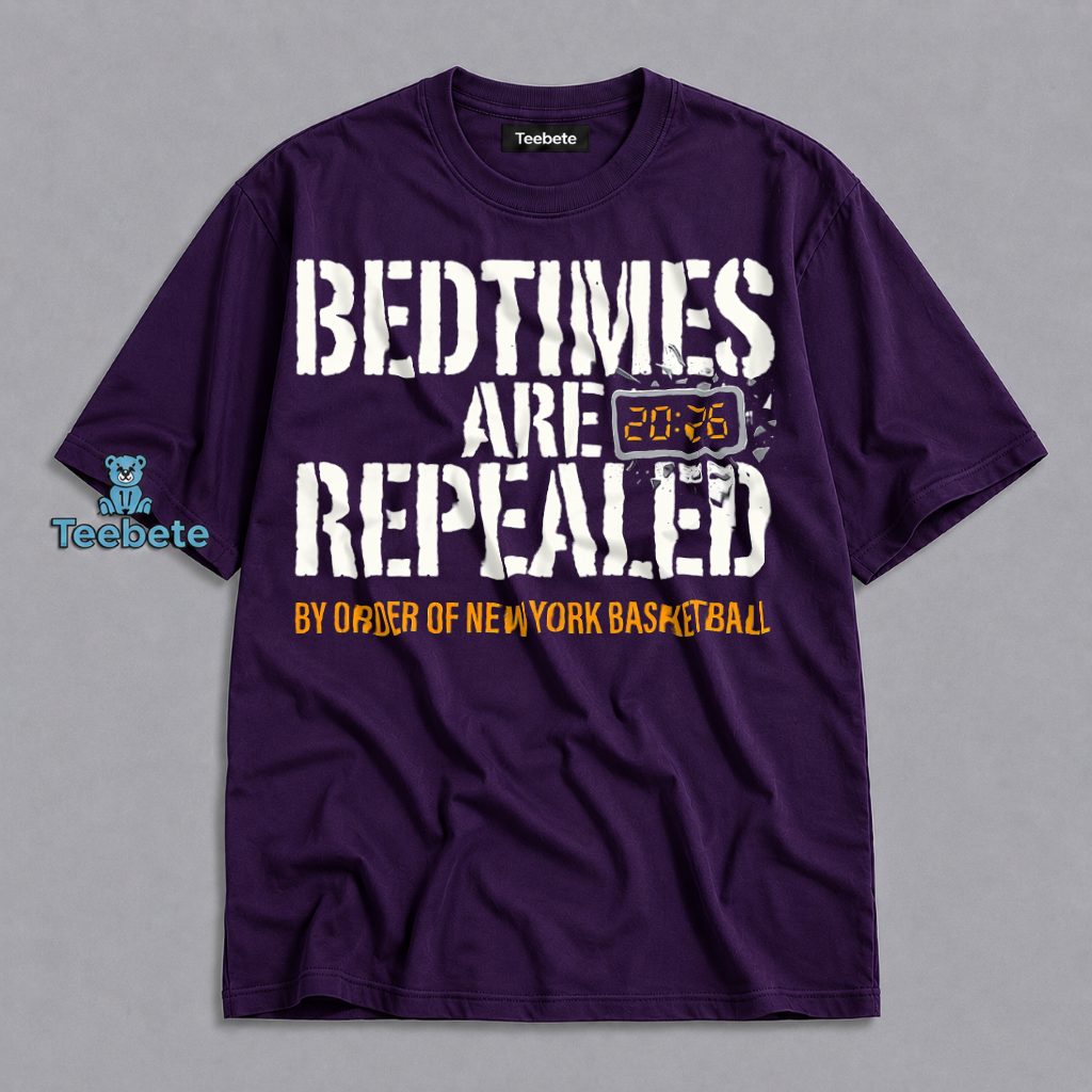 Mamdani No Bedtime New York Basketball Fan Humor Shirt