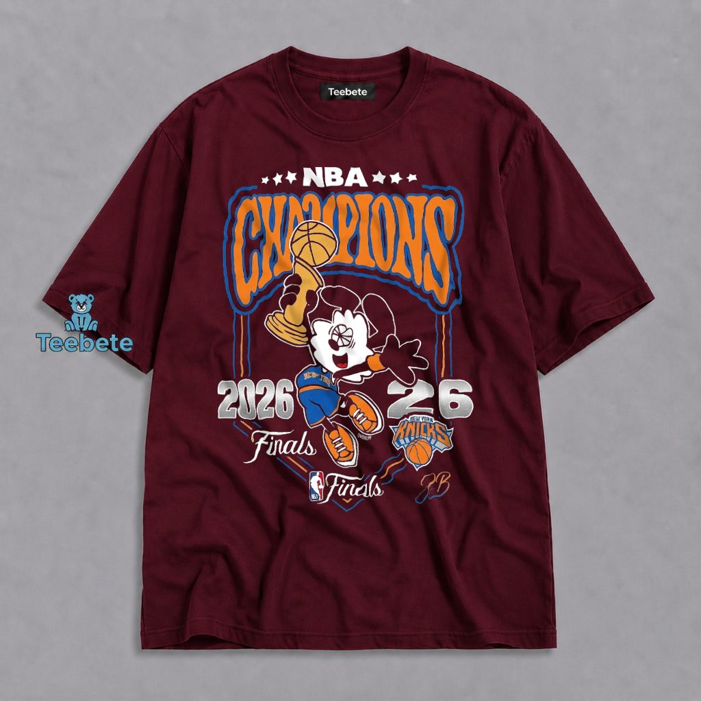 Mickey Mouse New York Knicks NBA Champions 2026 Finals Shirt