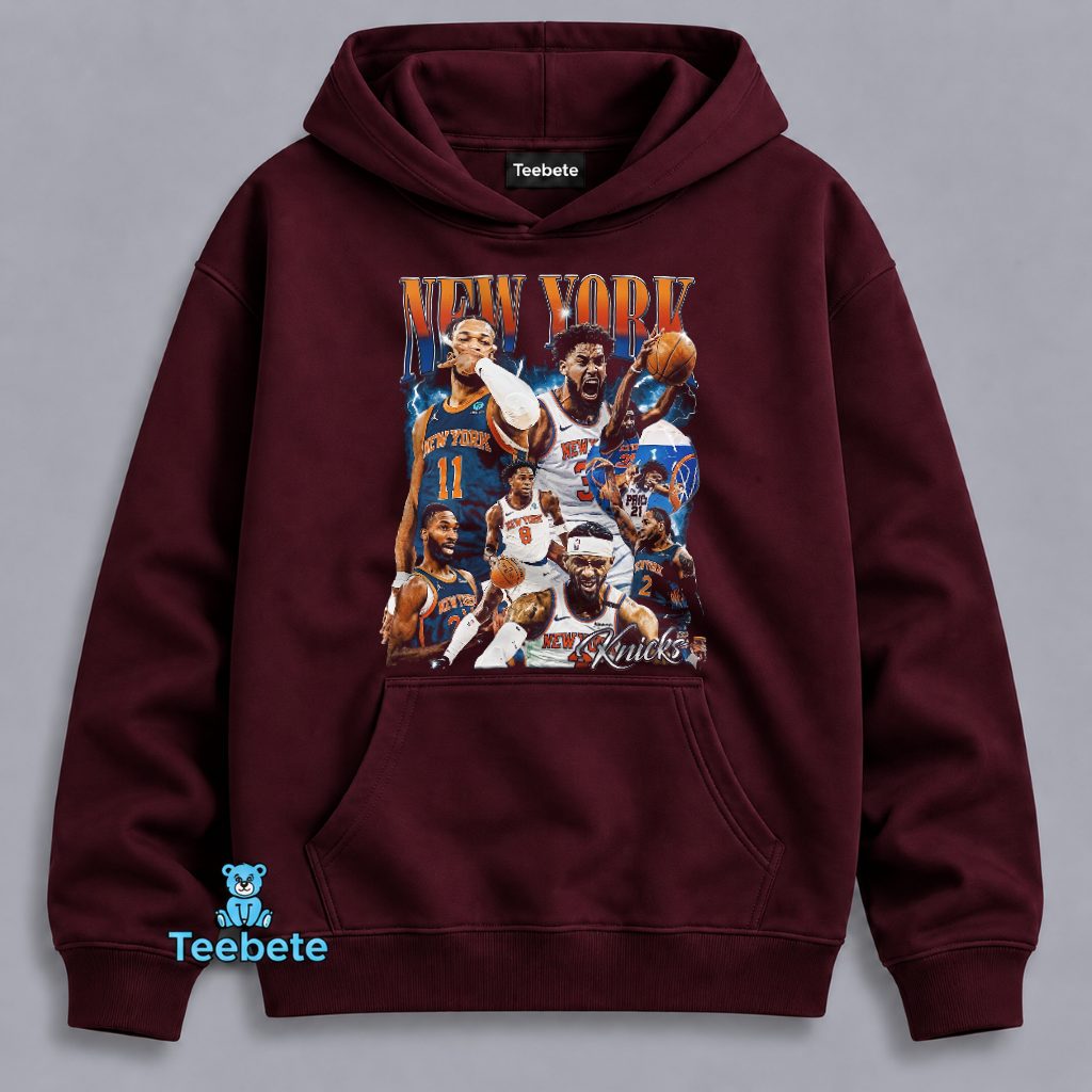 New York Knicks Basketball Bootleg Rap Vintage Hoodie New York Knicks Basketball Bootleg Rap Vintage Hoodie