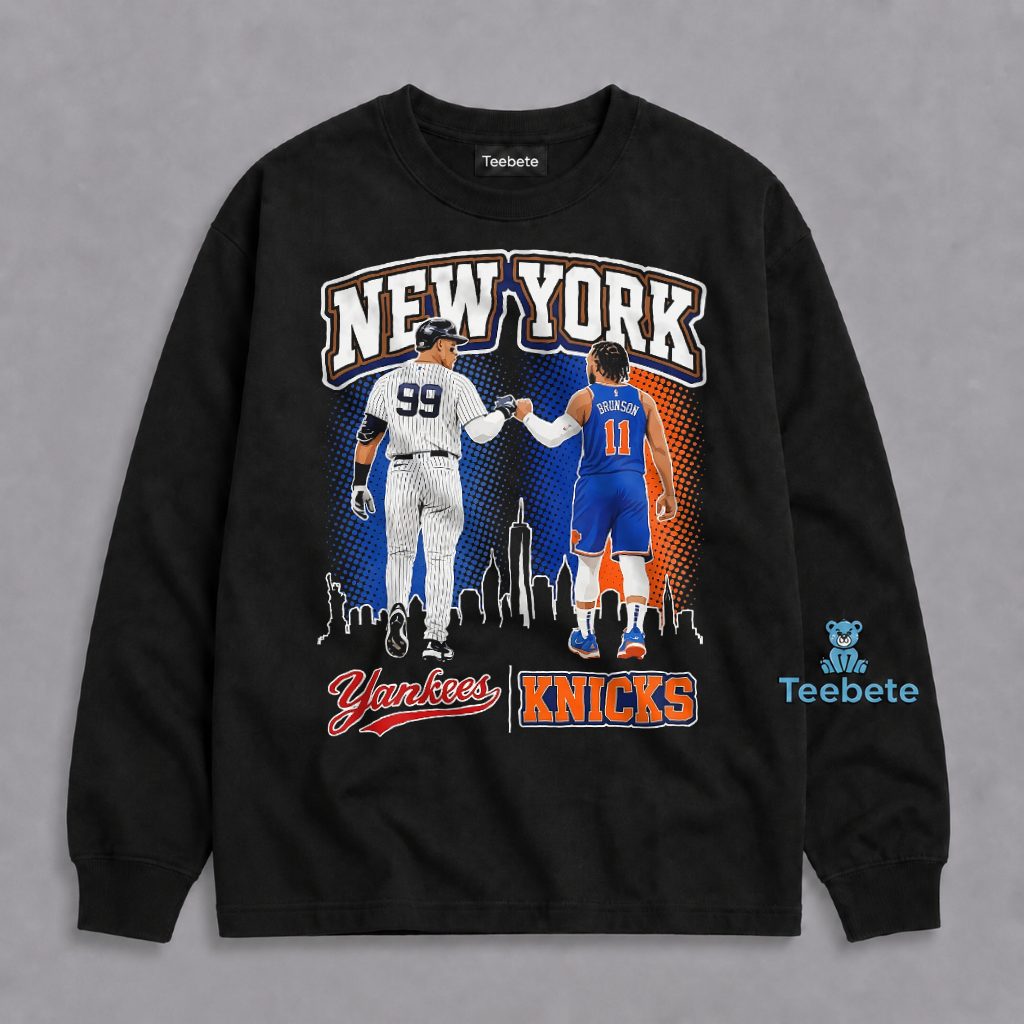 New York Yankees Knicks City Pride Sports Mashup Long Sleeve New York Yankees Knicks City Pride Sports Mashup Long Sleeve