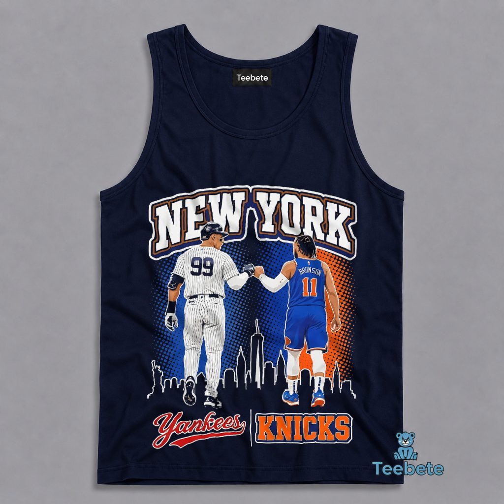 New York Yankees Knicks City Pride Sports Mashup Tanktop New York Yankees Knicks City Pride Sports Mashup Tanktop