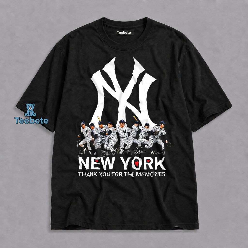 New York Yankees Thank You For The Memories Signatures Shirt