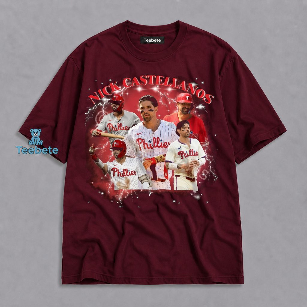 Nick Castellanos Phillies Retro Bootleg Style Shirt