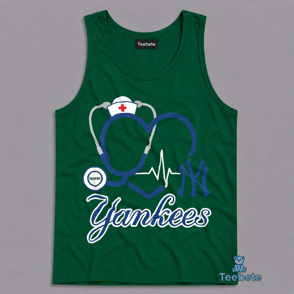 Nurse Yankees Heartbeat Stethoscope Love Fan Tanktop Nurse Yankees Heartbeat Stethoscope Love Fan Tanktop