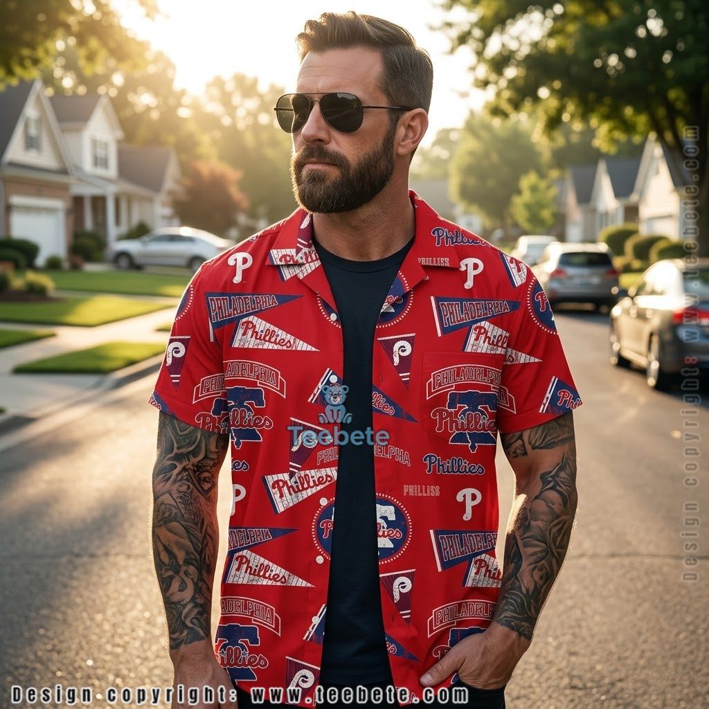 Phanatic Mascot Philadelphia Phillies Tropical Shirt