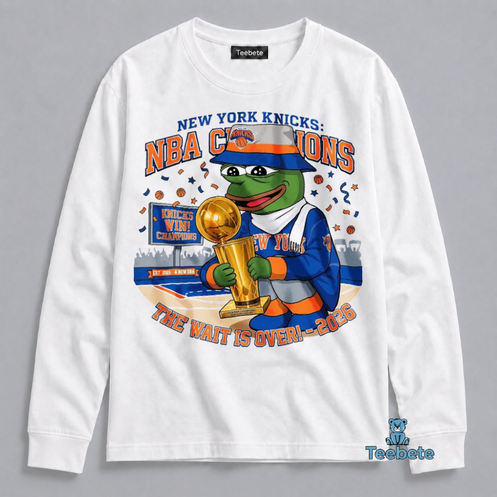 Pepe The Frog NY Knicks NBA Champions 2026 Long Sleeve Pepe The Frog NY Knicks NBA Champions 2026 Long Sleeve