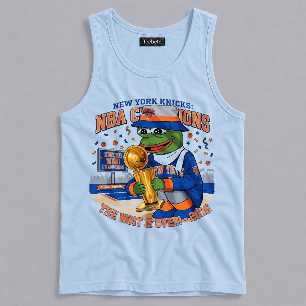 Pepe The Frog NY Knicks NBA Champions 2026 Tanktop Pepe The Frog NY Knicks NBA Champions 2026 Tanktop