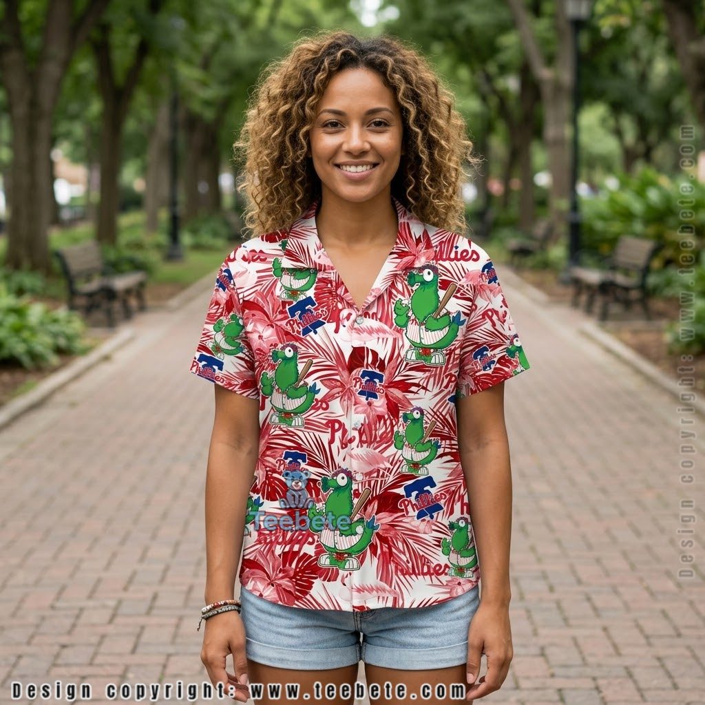 Phanatic Mascot Philadelphia Phillies Tropical Shirt