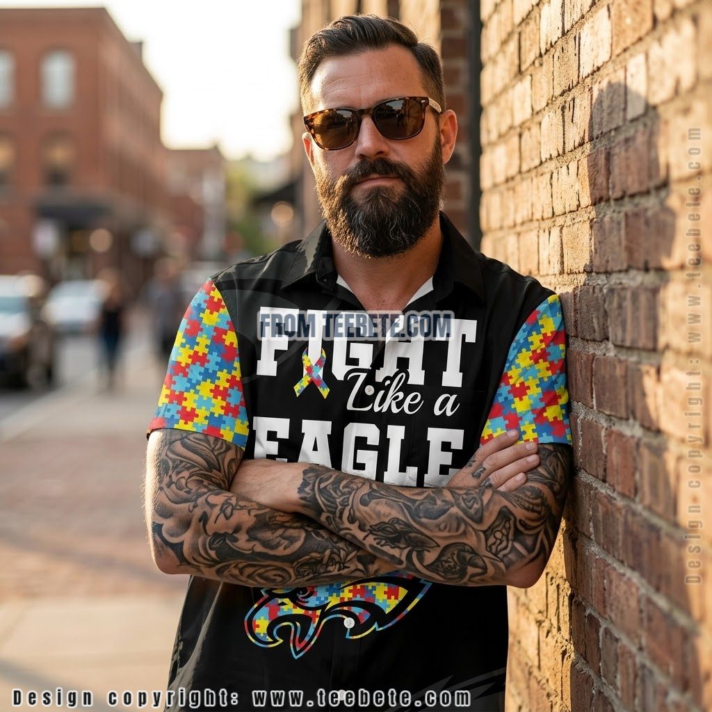 Philadelphia Eagles Autism Awareness Hawaiian Shirt