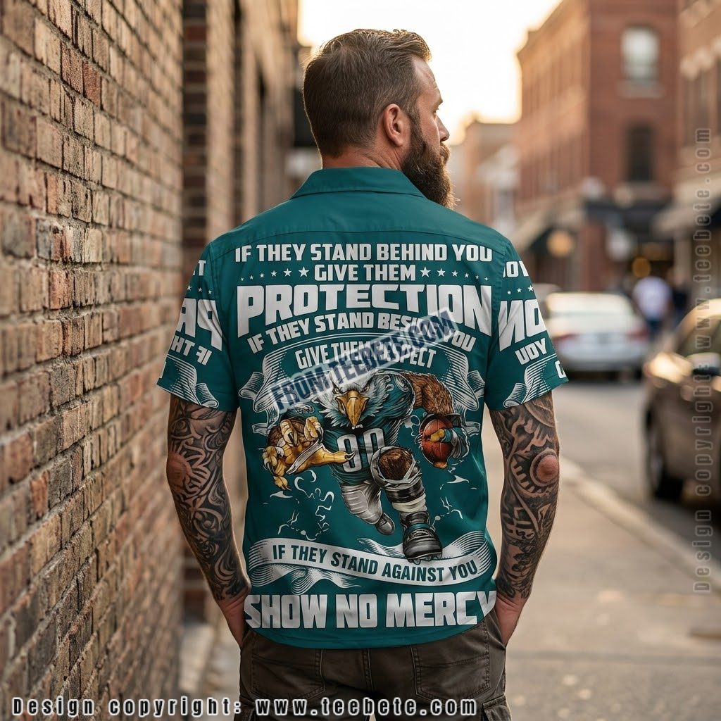 Philadelphia Eagles Mascot Quote Hawaiian Shirt Version 2 Philadelphia Eagles Mascot Quote Hawaiian Shirt Version 2