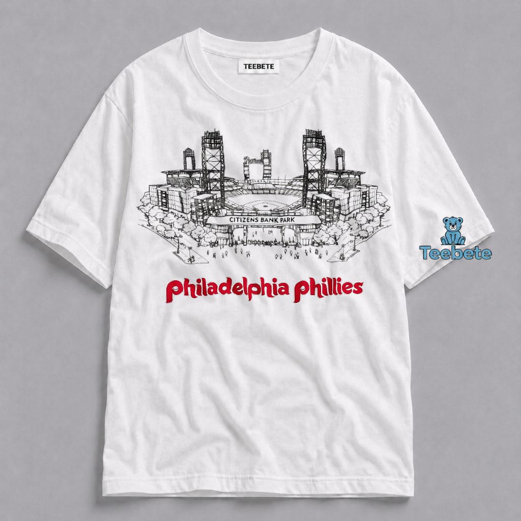 Phillies Citizens Bank Park Stadium Sketch Shirt