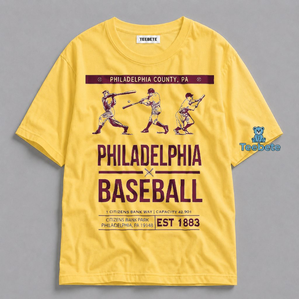 Phillies Est 1883 Citizens Bank Park Vintage Baseball Shirt