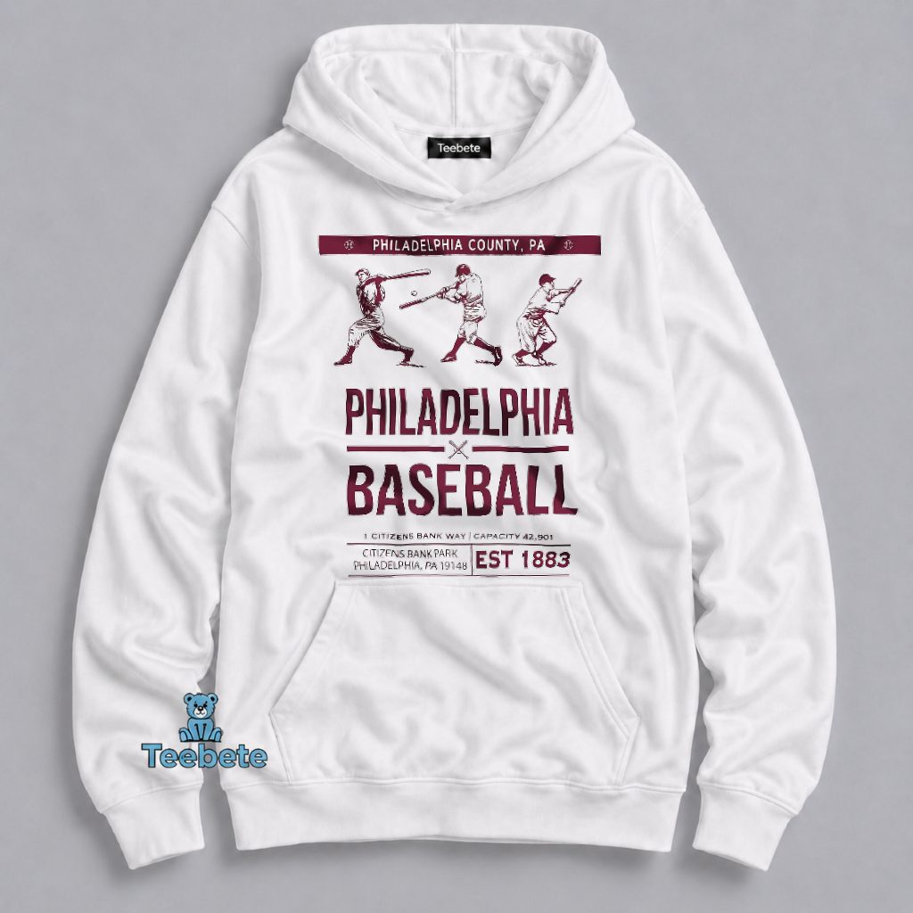 Phillies Est 1883 Citizens Bank Park Vintage Baseball Hoodie Phillies Est 1883 Citizens Bank Park Vintage Baseball Hoodie