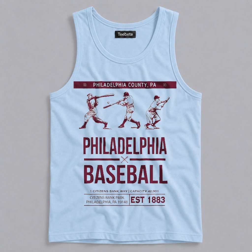 Phillies Est 1883 Citizens Bank Park Vintage Baseball Tanktop Phillies Est 1883 Citizens Bank Park Vintage Baseball Tanktop