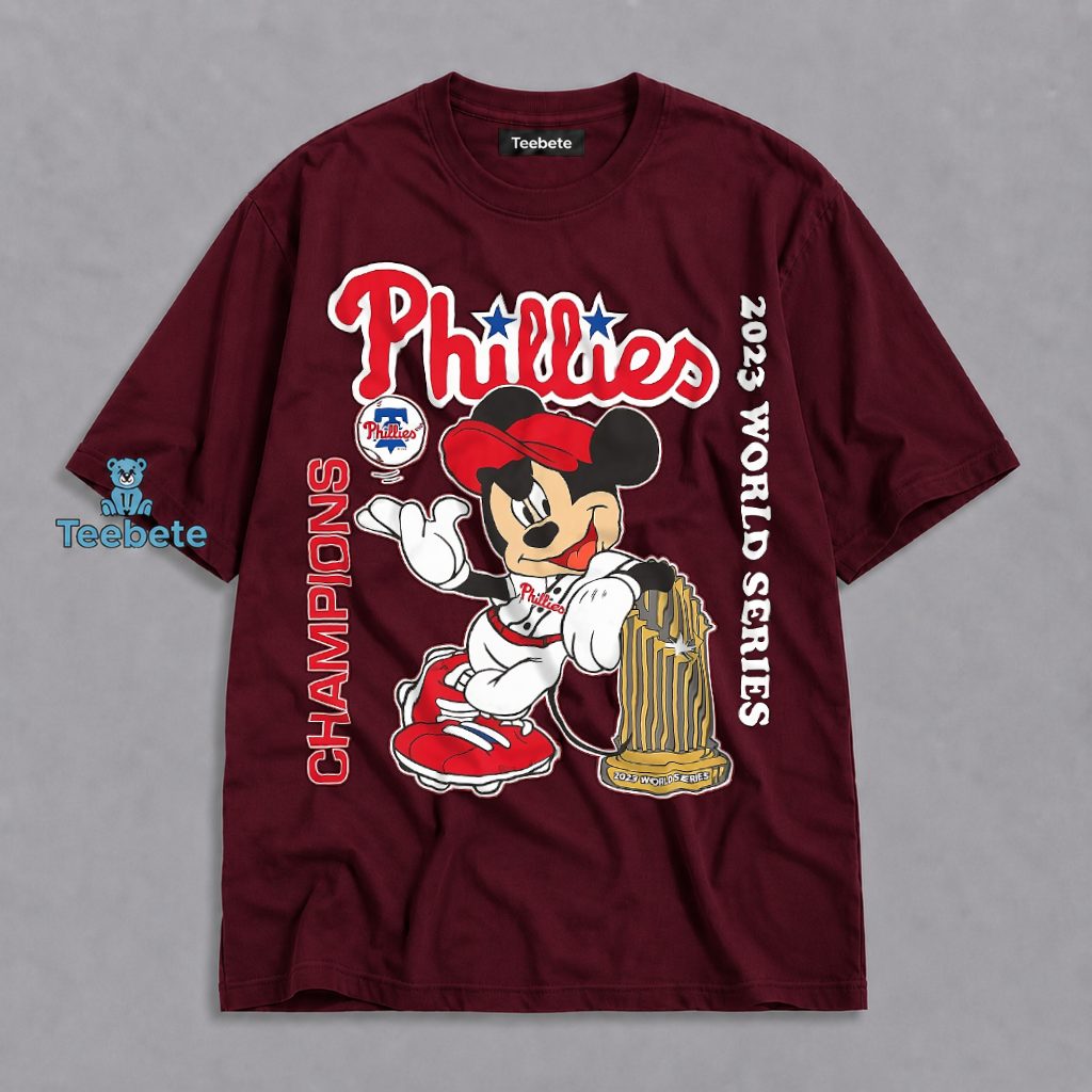 Phillies Mickey Mouse 2023 World Series Champions Shirt