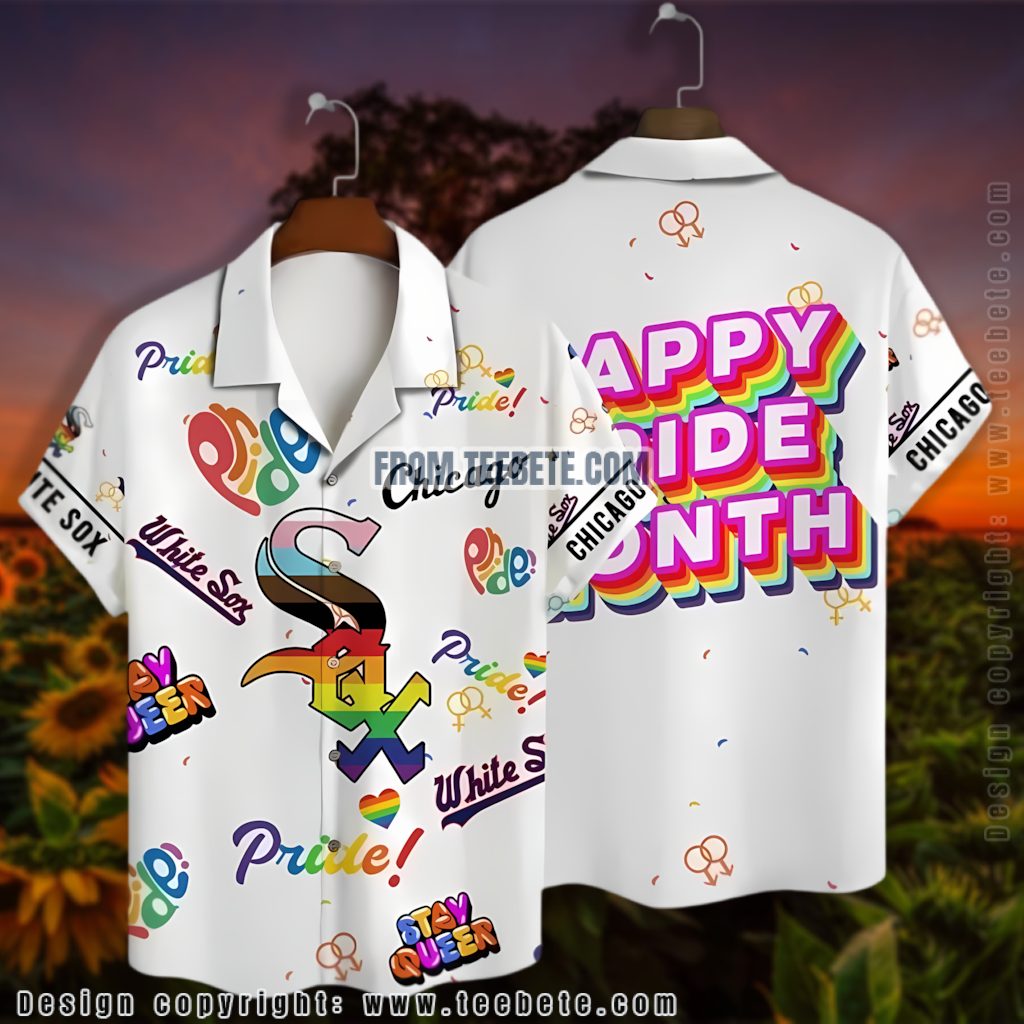 Pride Rainbow Chicago White Sox Hawaiian Shirt Version 2 Pride Rainbow Chicago White Sox Hawaiian Shirt Version 2